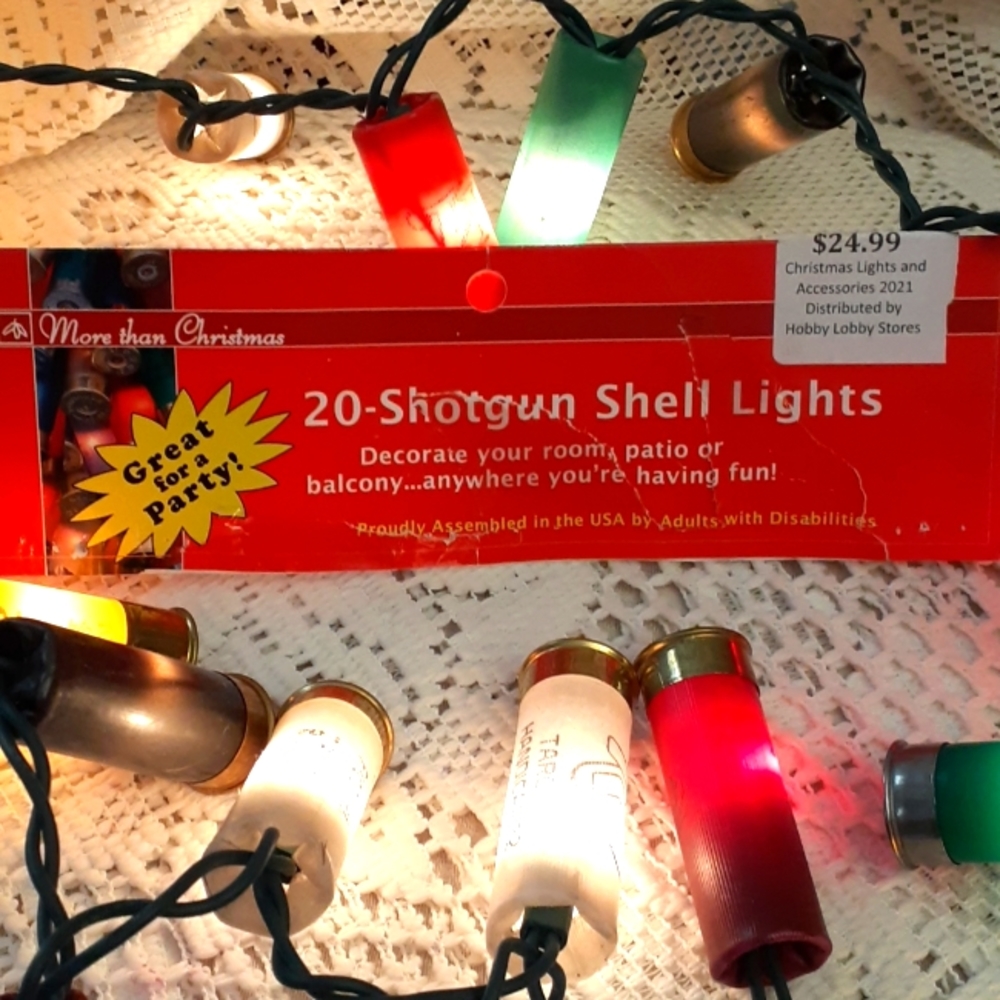 Nwt  COOL 20- Shotgun Shell Lights decorate your room or padio